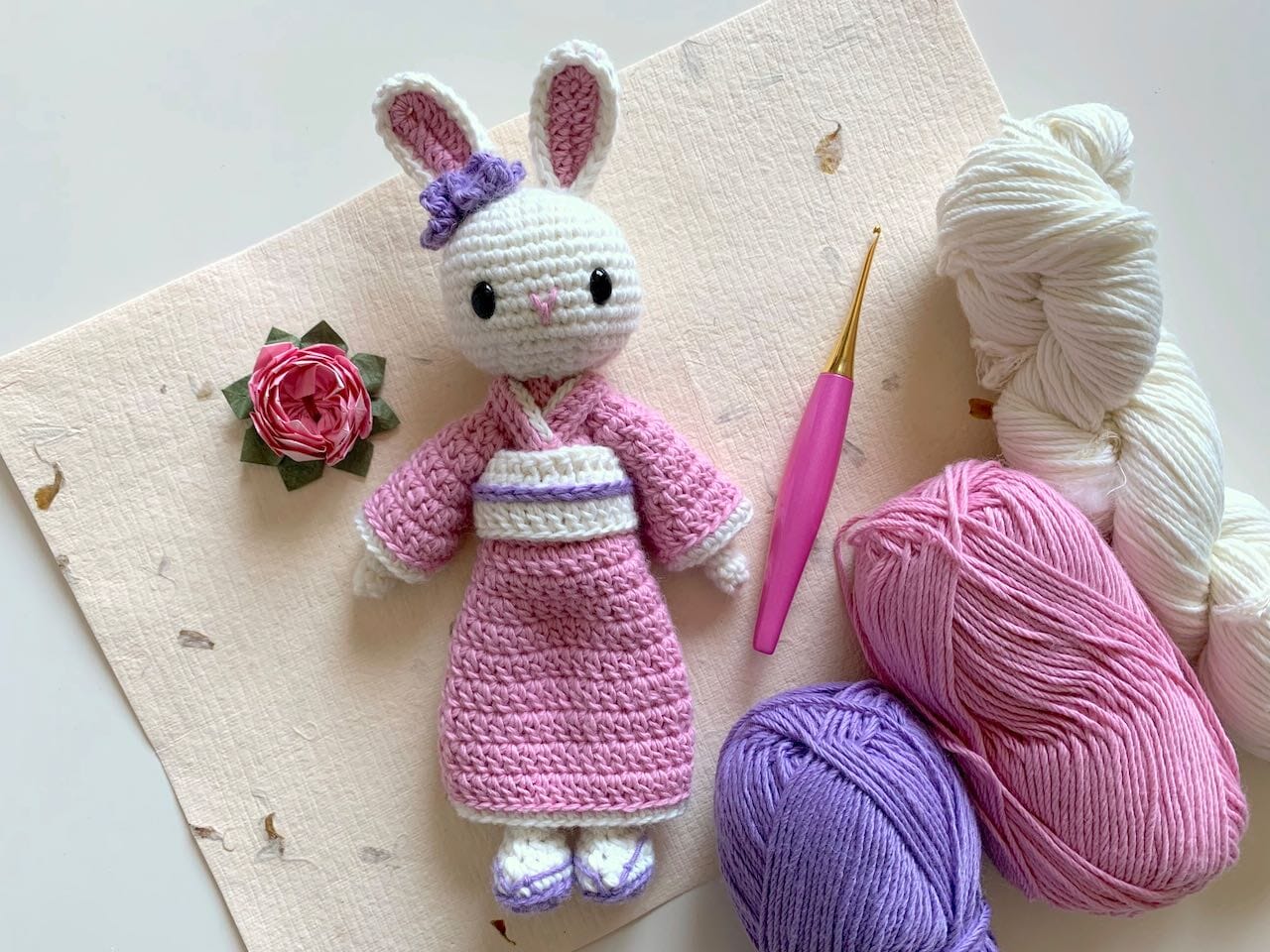 Free Amigurumi Pattern - Sakura Kimono Bunny – FurlsCrochet