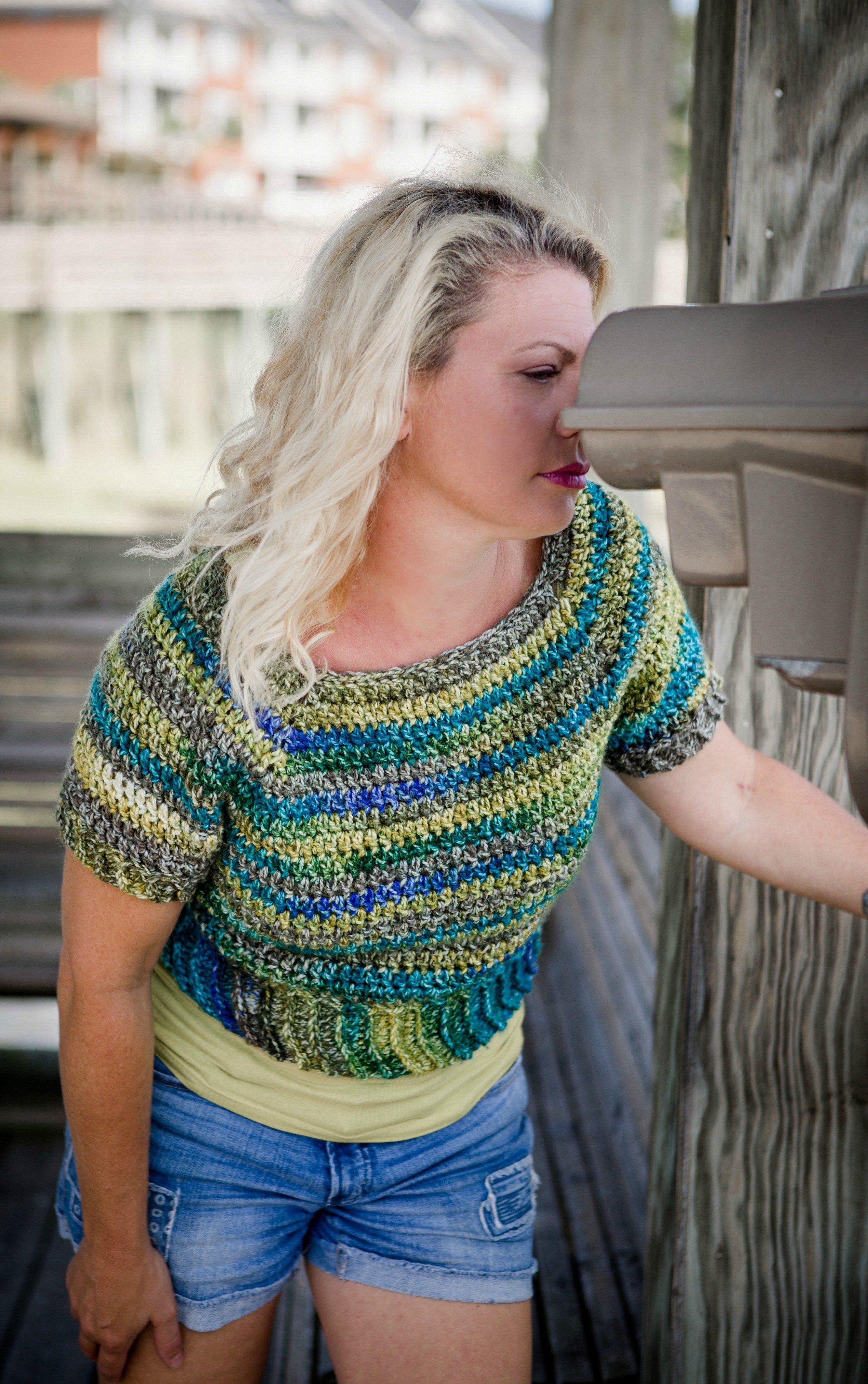 Free Cropped Top Crochet Pattern- Sightseer Cropped top – FurlsCrochet