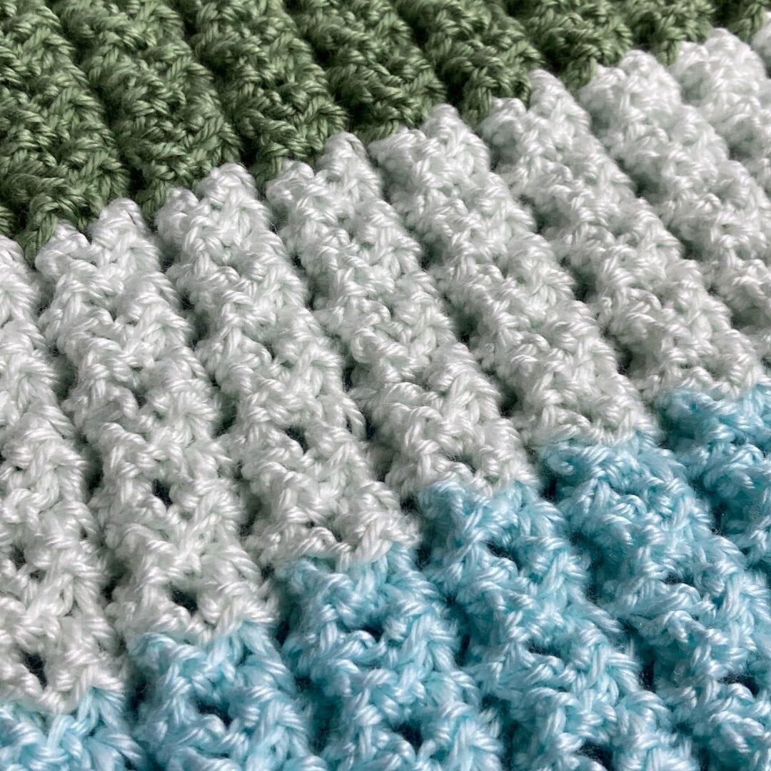 Free Crochet Pattern: Hudson Soft and Bulky Baby Blanket Crochet Pattern by Pattern Princess