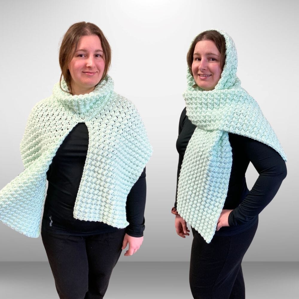 Free Blog Pattern: Veralyn 3-in-1 Crochet Turtleneck Hooded Scarf Free Blog Pattern: Veralyn 3-in-1 Crochet Turtleneck Hooded Scarf