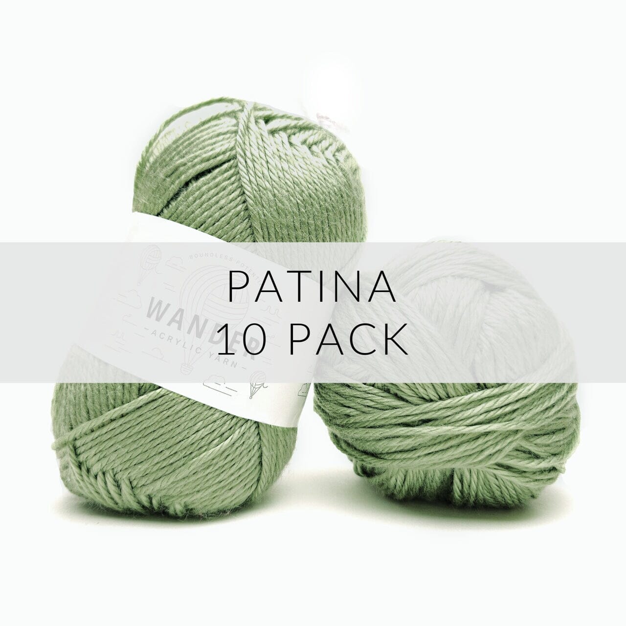 10 Pack Wander Acrylic Yarn Yarn FurlsCrochet Patina 