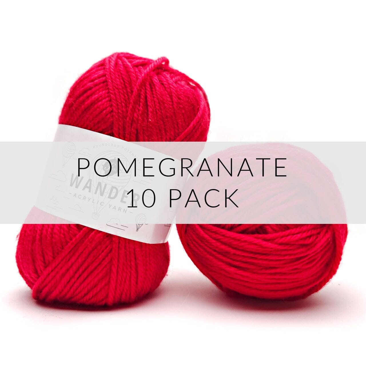 10 Pack Wander Acrylic Yarn Yarn FurlsCrochet Pomegranate