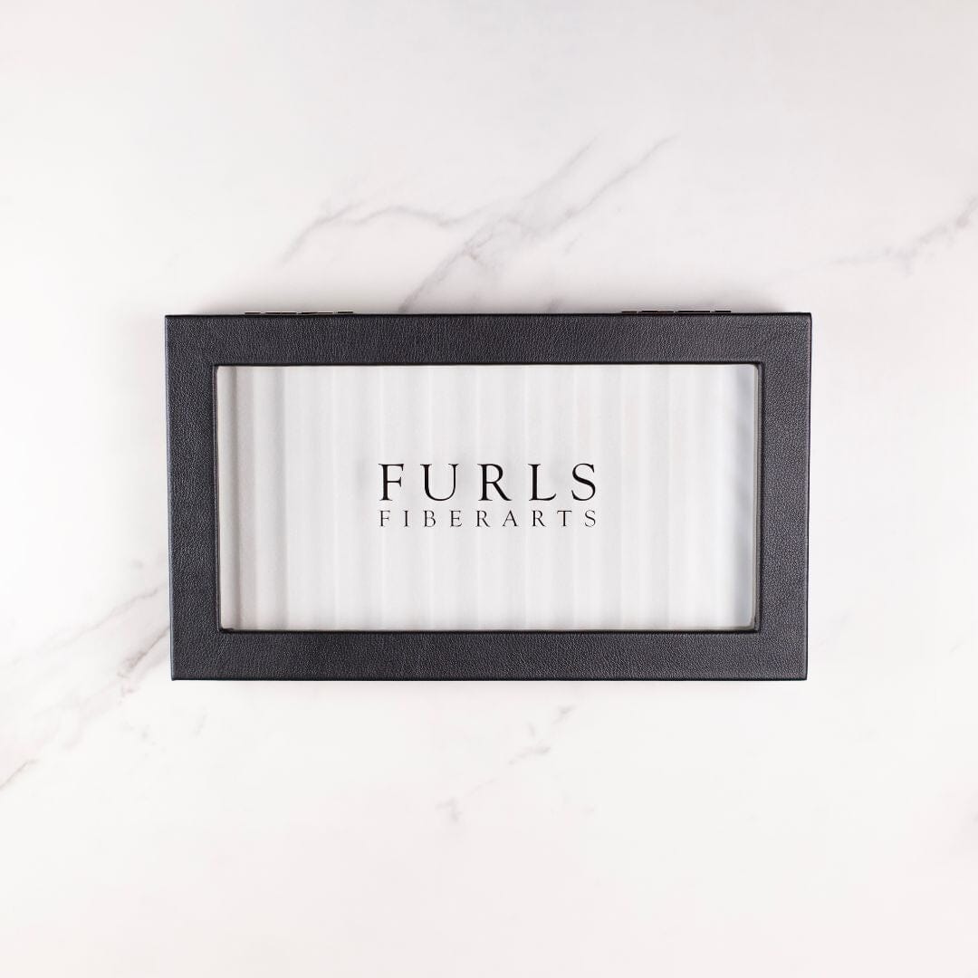 12 Hook Collector Display Case in Black Leather – FurlsCrochet