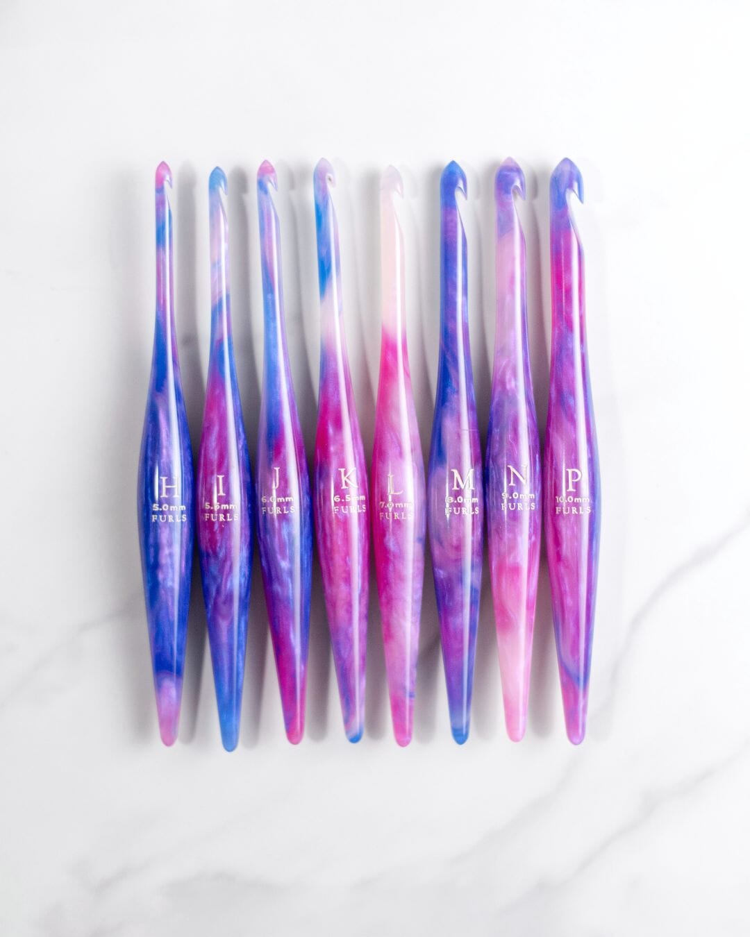 Cotton Candy Swirl Streamline® Resin Crochet Hooks – FurlsCrochet