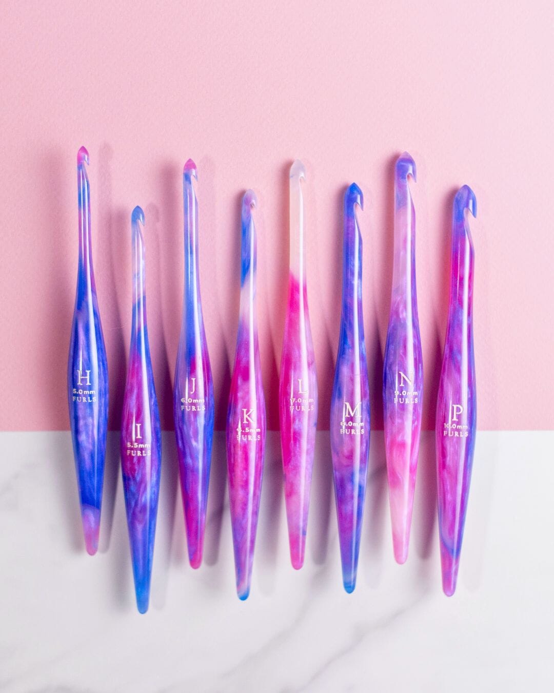 Cotton Candy Swirl Streamline® Resin Crochet Hooks – FurlsCrochet