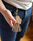 Darcy Leather Tassel Keychain Gift With Purchase FurlsCrochet
