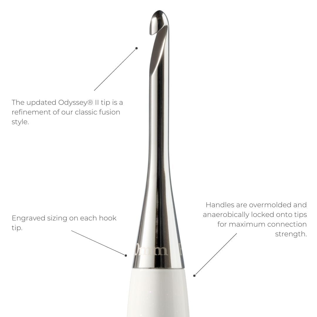 Odyssey® II Crochet Hook in Quartz – FurlsCrochet