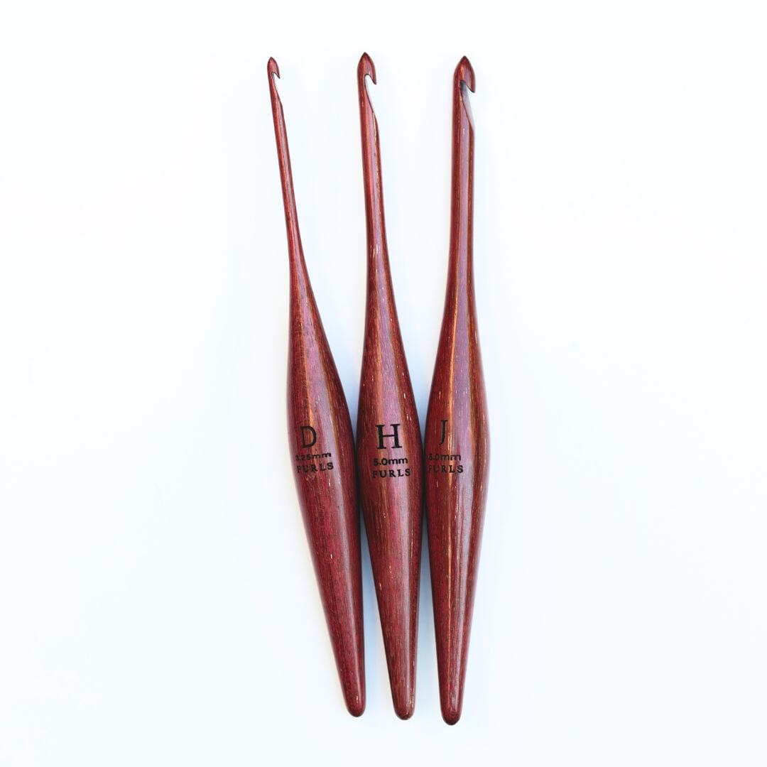 Purpleheart Streamline Wood Crochet Hooks