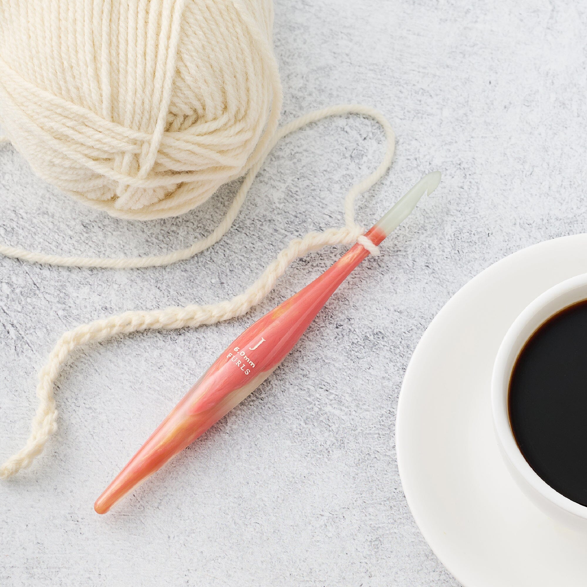 Coral Tide Streamline® Resin Crochet Hooks – FurlsCrochet