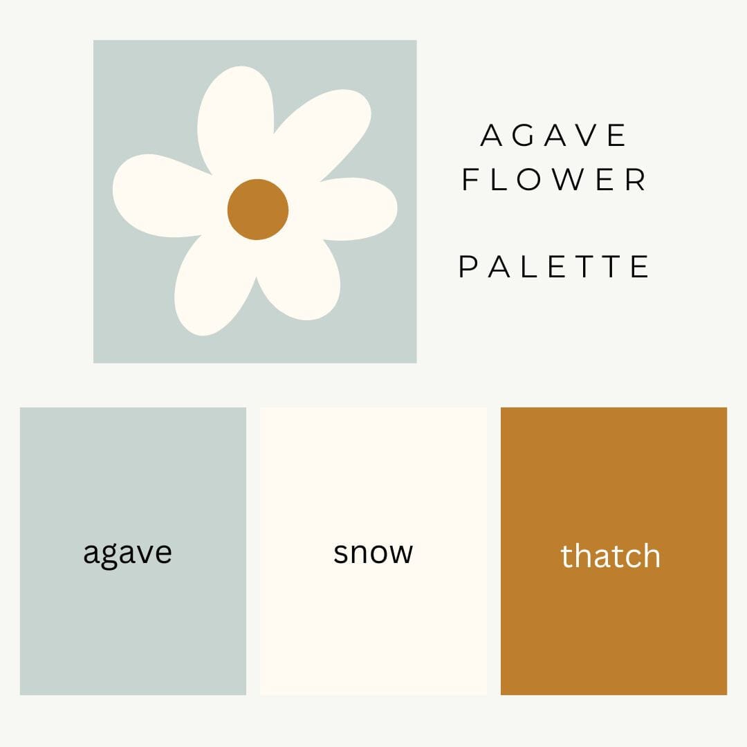 Daisy Squares Throw Wander Kit Wander Pattern Kit FurlsCrochet Agave Flower Silver Streamline Metal