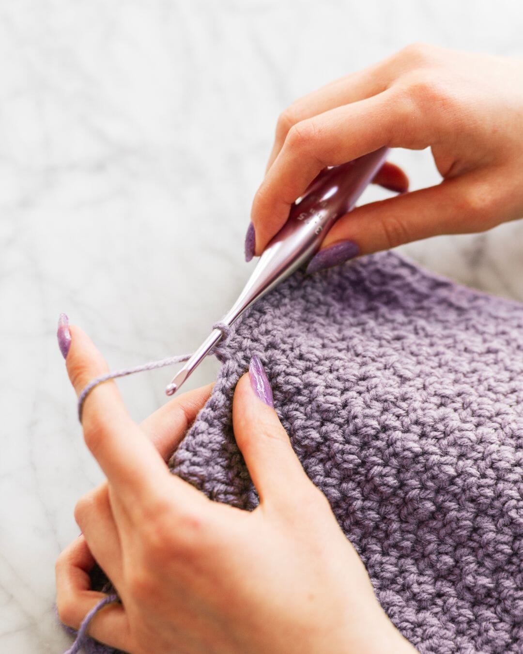 Lilac Streamline Metal Crochet Hook – FurlsCrochet