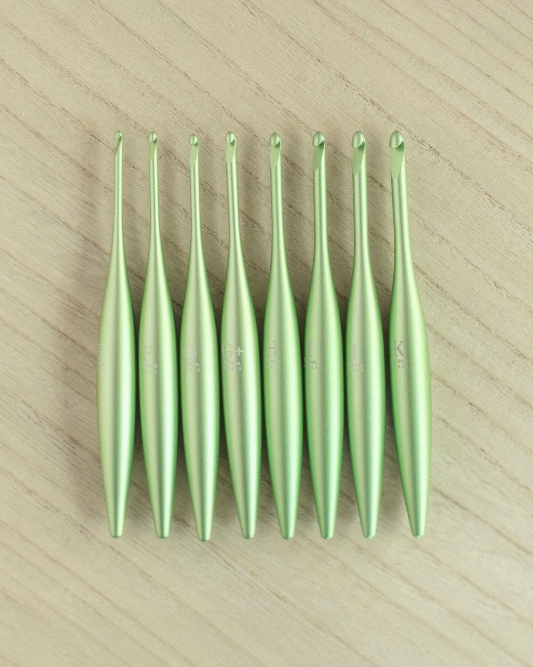 Limited Edition Pistachio Streamline Metal Crochet Hooks