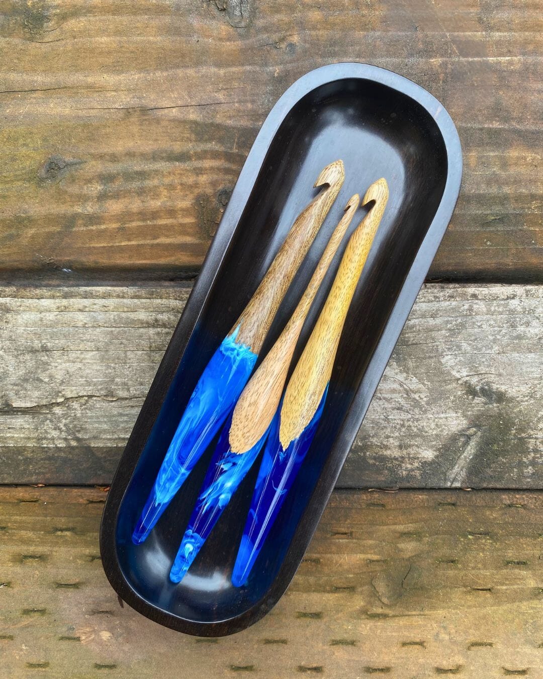 S*読様 30日まで出品　furry triangle hook tops bl Streamline® Fusion Crochet Hook in Mango + Blue – FurlsCrochet