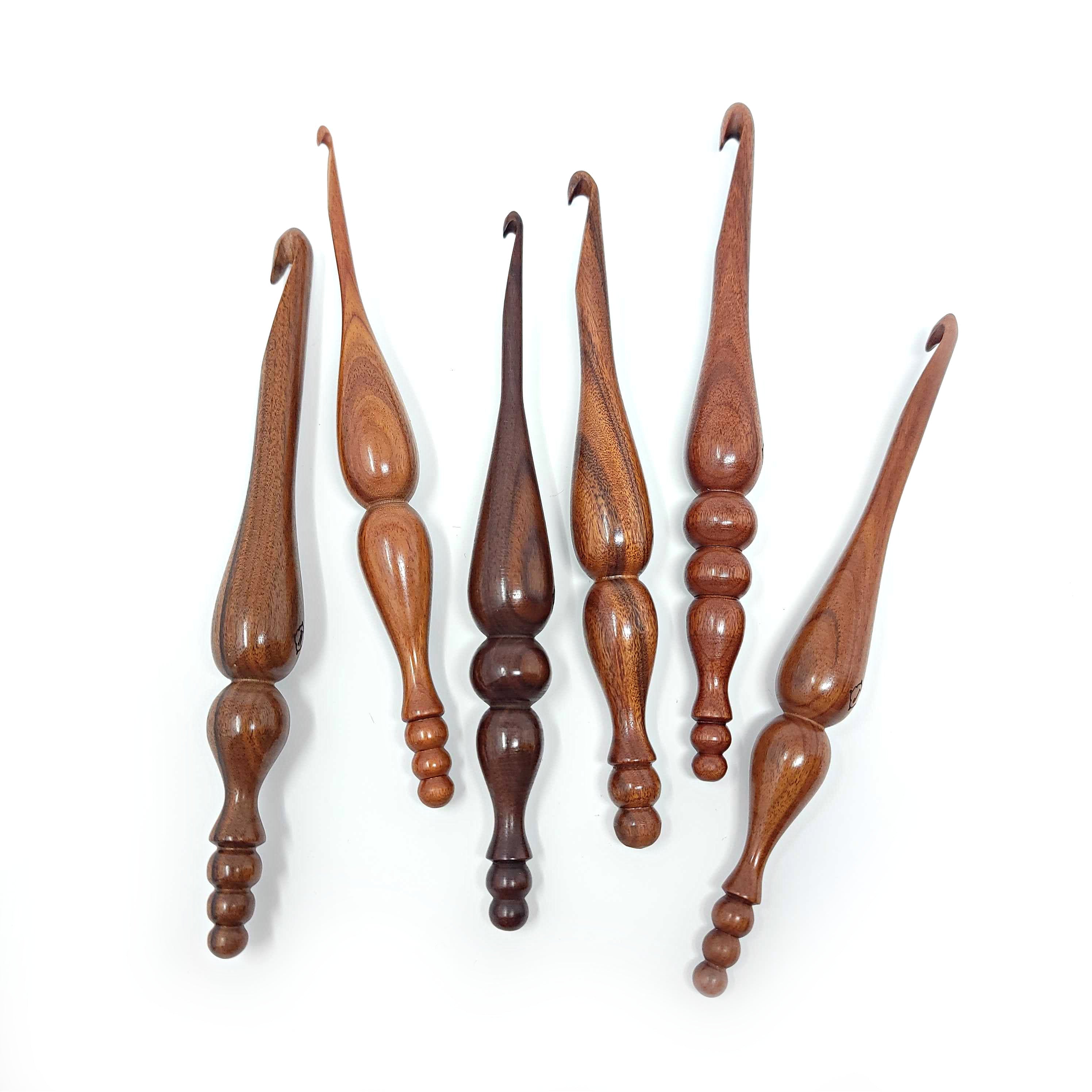 Alpha Series Rosewood Handmade Wood Crochet Hook