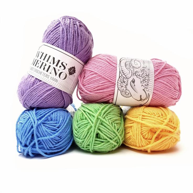 MERINO WOOL 12GG BORDER & FRINGE-