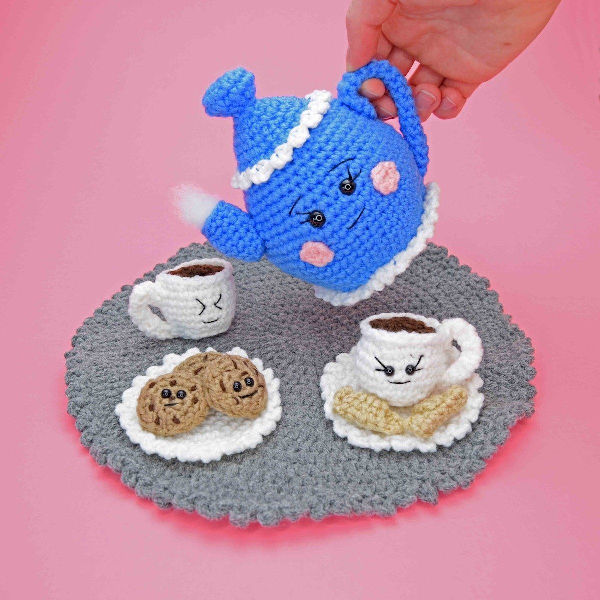 Free Crochet Amigurumi Kawaii Tea Set