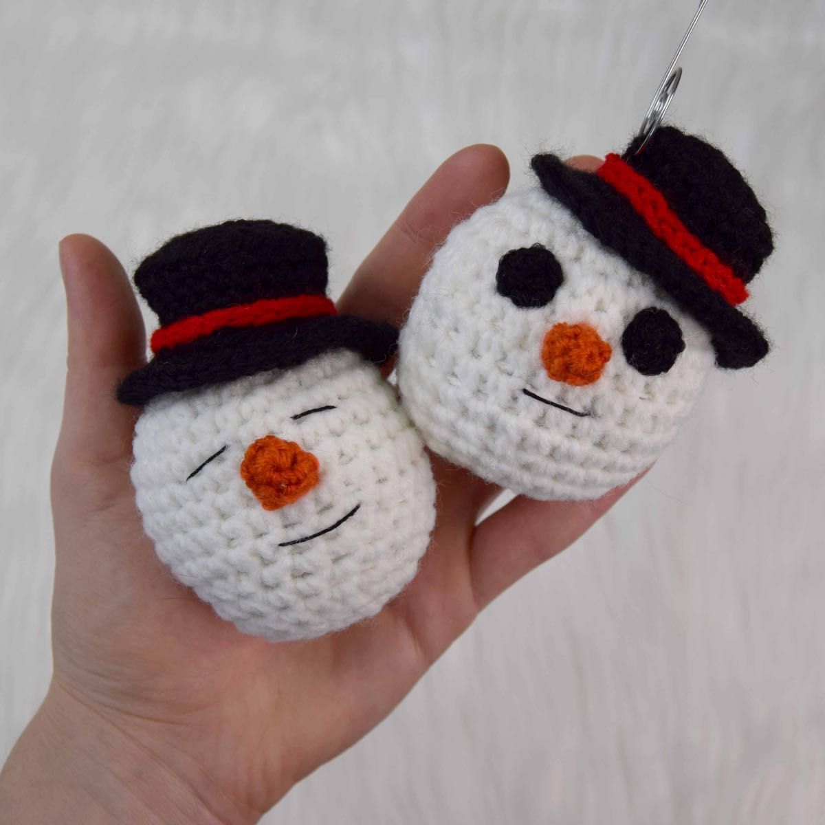 Free Crochet Ornaments- Snowman – FurlsCrochet