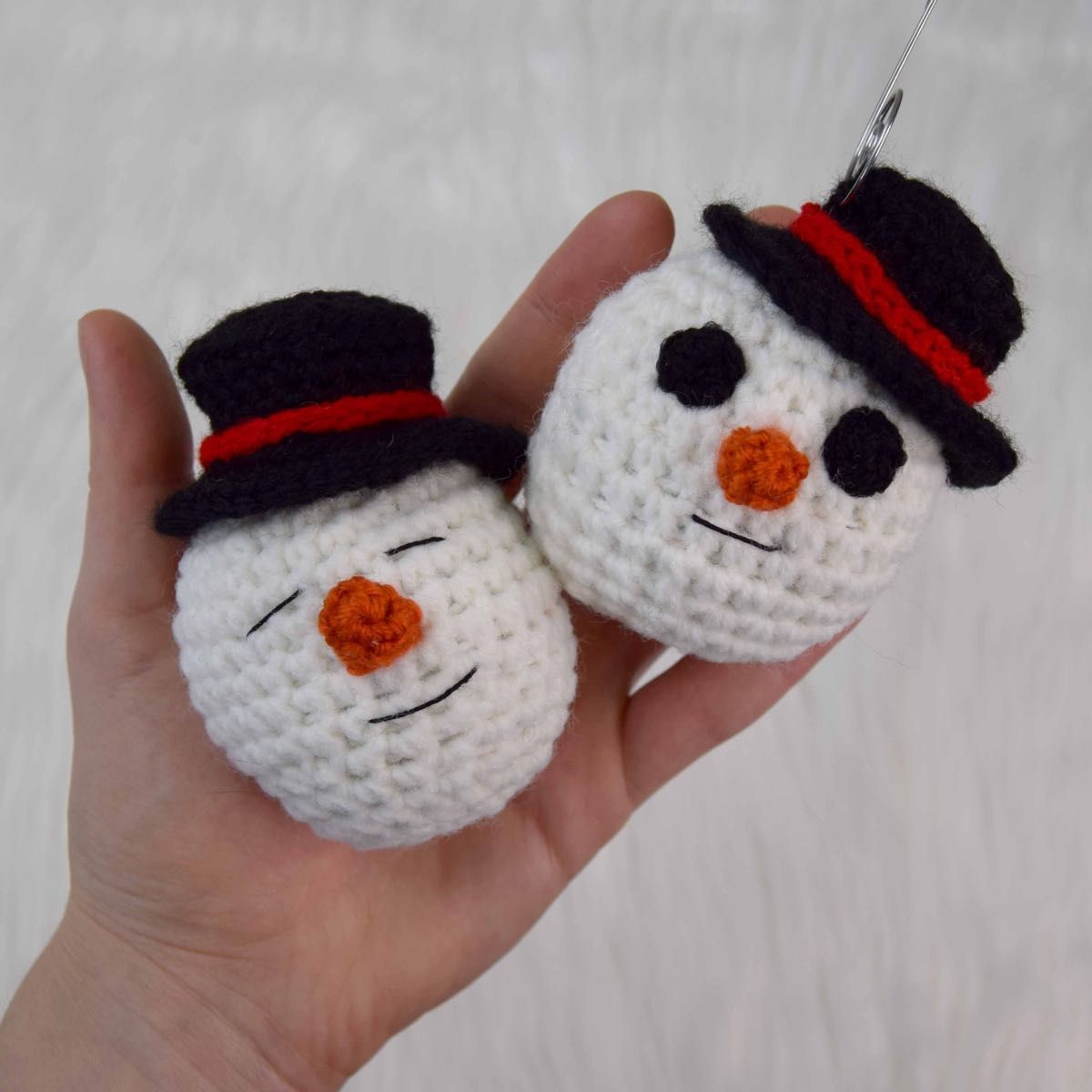 Free Crochet Ornaments- Snowman