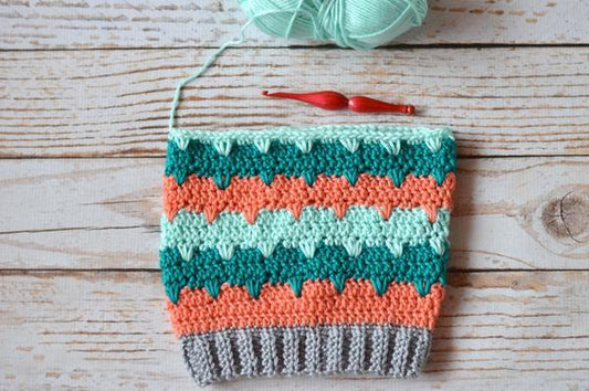 February CAL Part 3 - Andean Peaks Hat Crochet Pattern