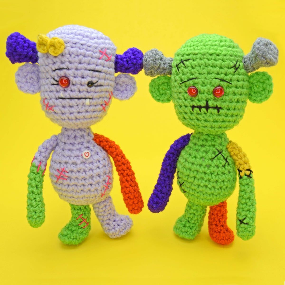 Halloween Ami Monster - free crochet pattern