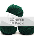 10 Pack Wander Acrylic Yarn Yarn FurlsCrochet Conifer 