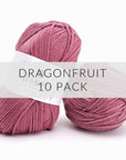 10 Pack Wander Acrylic Yarn Yarn FurlsCrochet Dragonfruit 