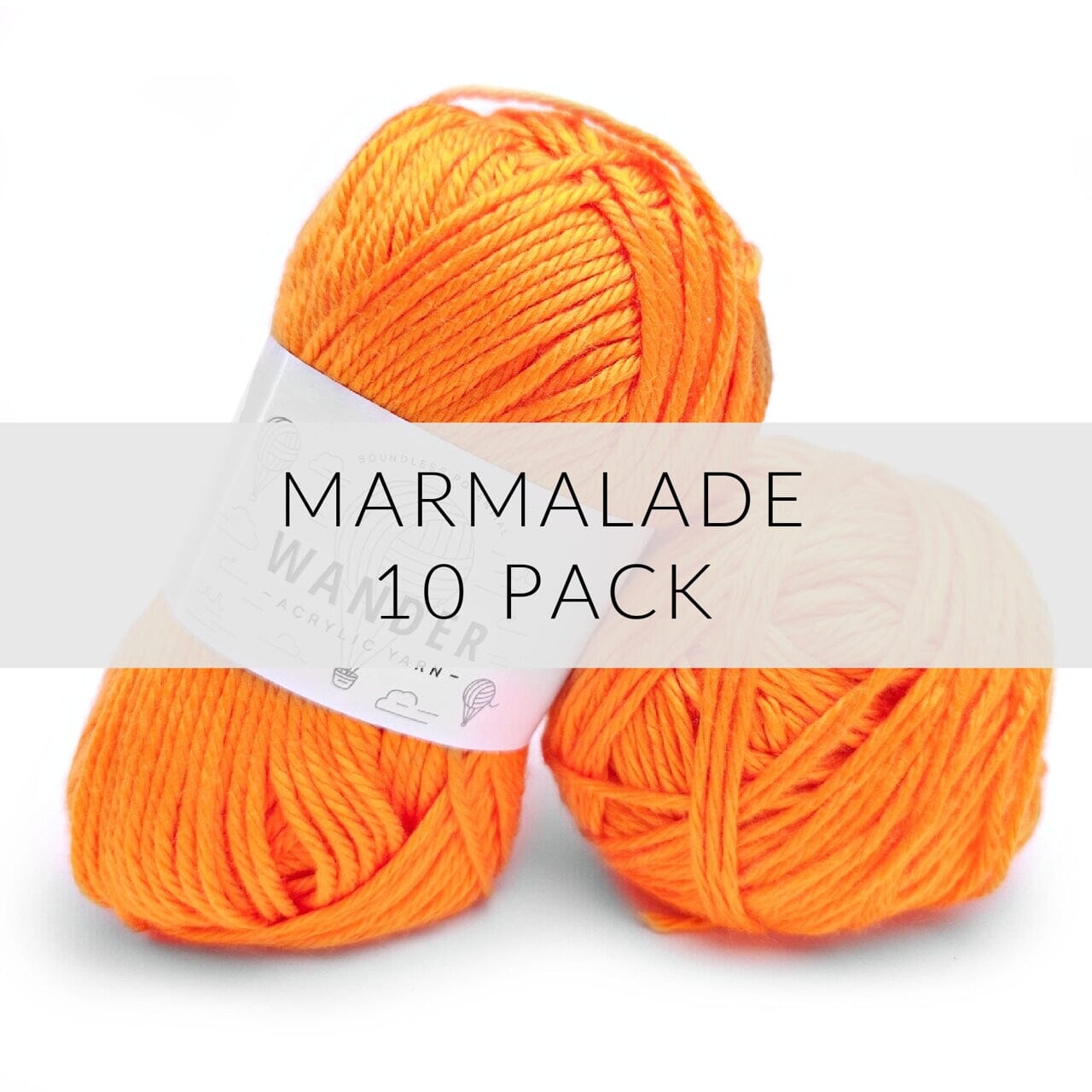 10 Pack Wander Acrylic Yarn Yarn FurlsCrochet Marmalade 