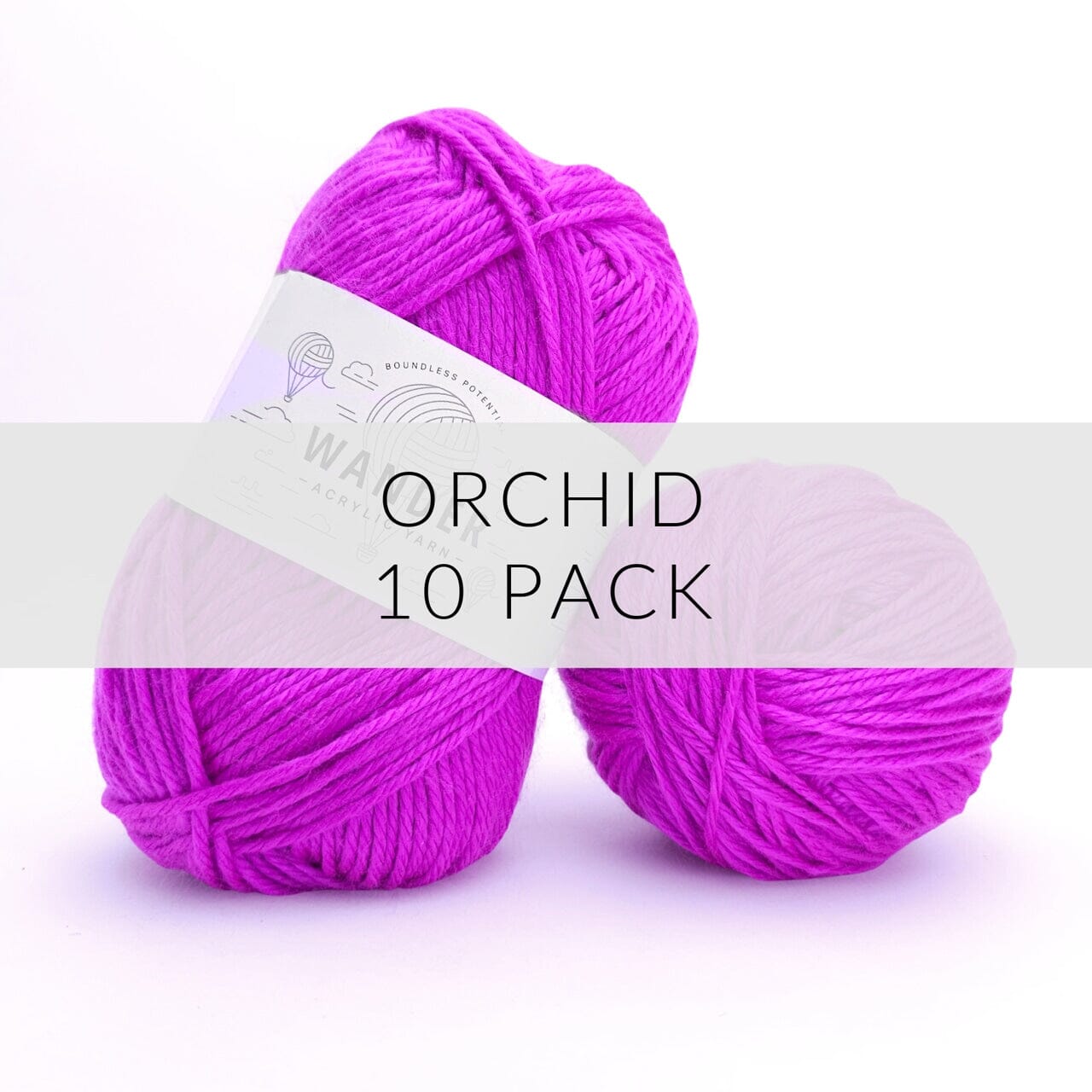 10 Pack Wander Acrylic Yarn Yarn FurlsCrochet Orchid 