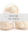 10 Pack Wander Acrylic Yarn Yarn FurlsCrochet Snow 