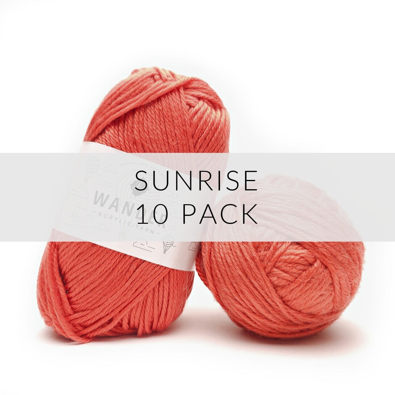 10 Pack Wander Acrylic Yarn Yarn FurlsCrochet Sunrise 