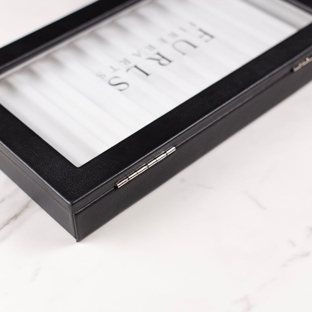 12 Hook Collector Display Case in Black Leather – FurlsCrochet