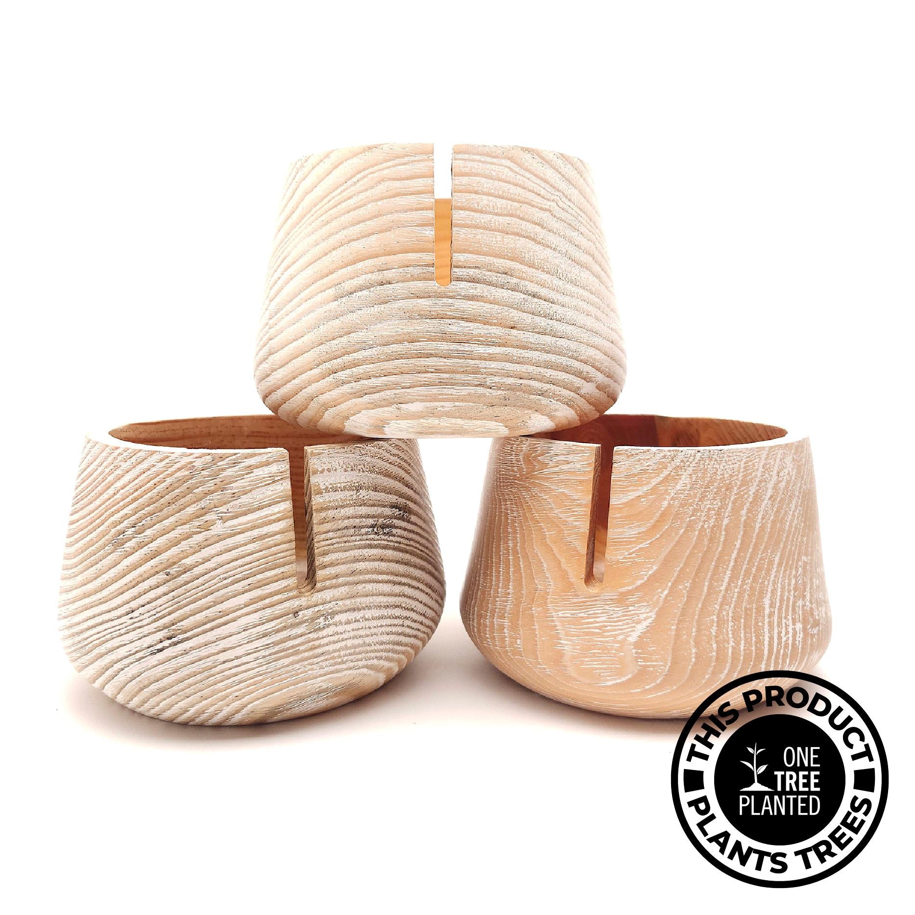 Handmade Minimalist Pine Wood Yarn Bowls Yarn Bowl FurlsCrochet 