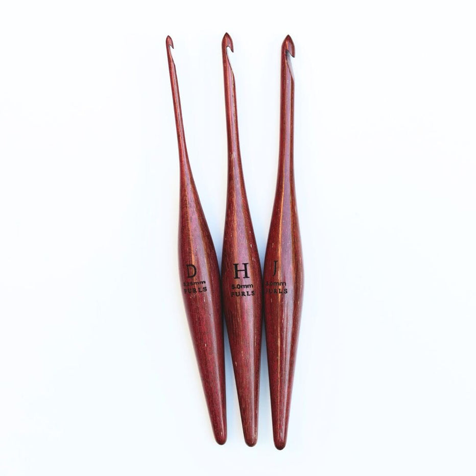 Purpleheart Streamline Wood Crochet Hooks – FurlsCrochet