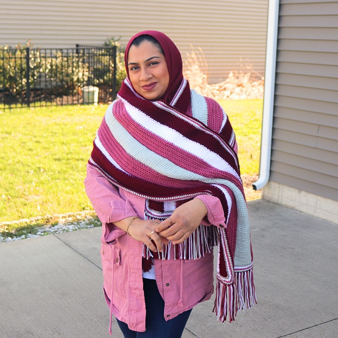 Free Tunisian Crochet Pattern: Cozi Latte Scarf – FurlsCrochet