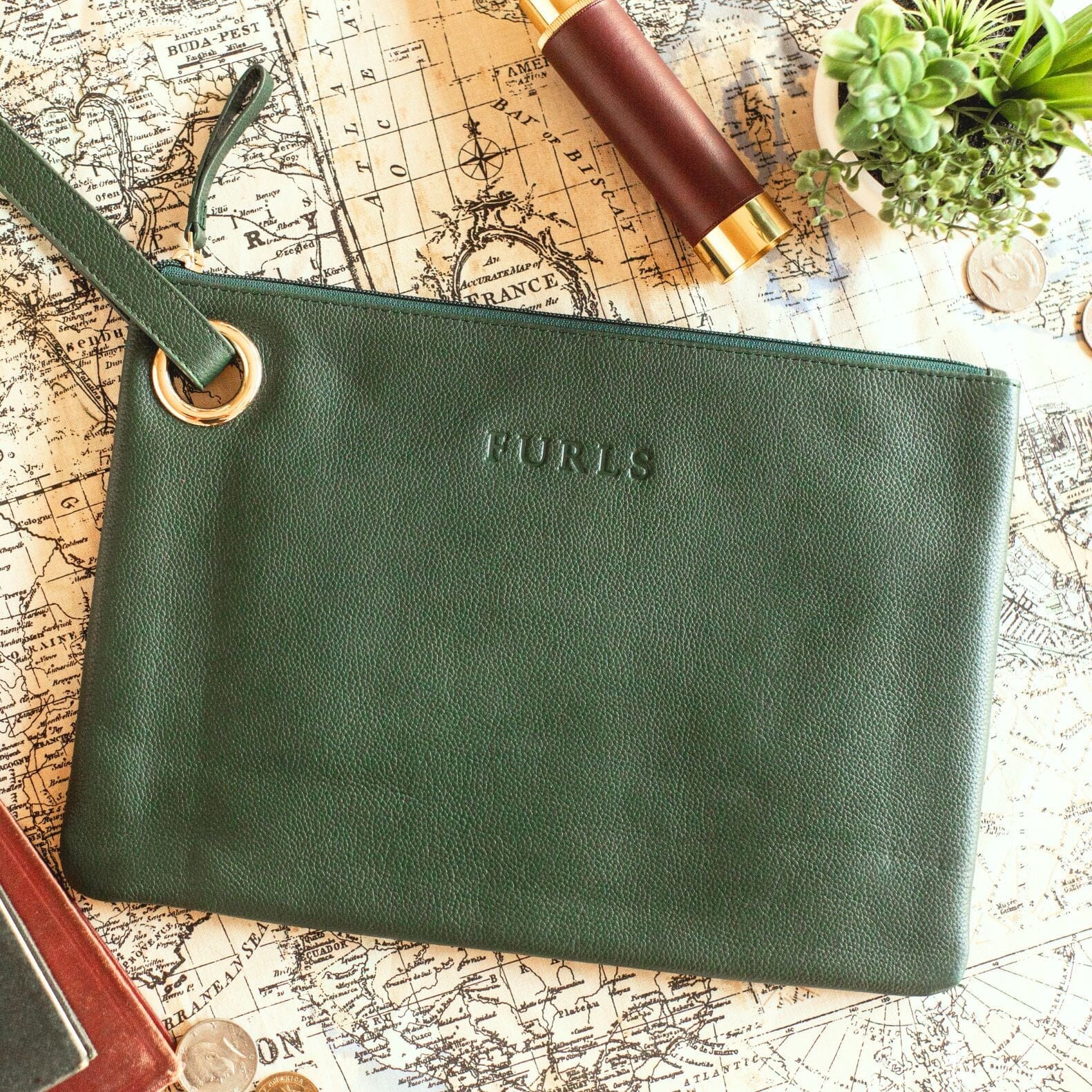 Blair Leather Hook Clutch | Furls Crochet – FurlsCrochet