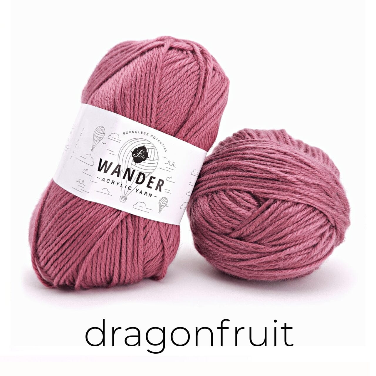 Wander Acrylic Yarn Yarn FurlsCrochet Dragonfruit 
