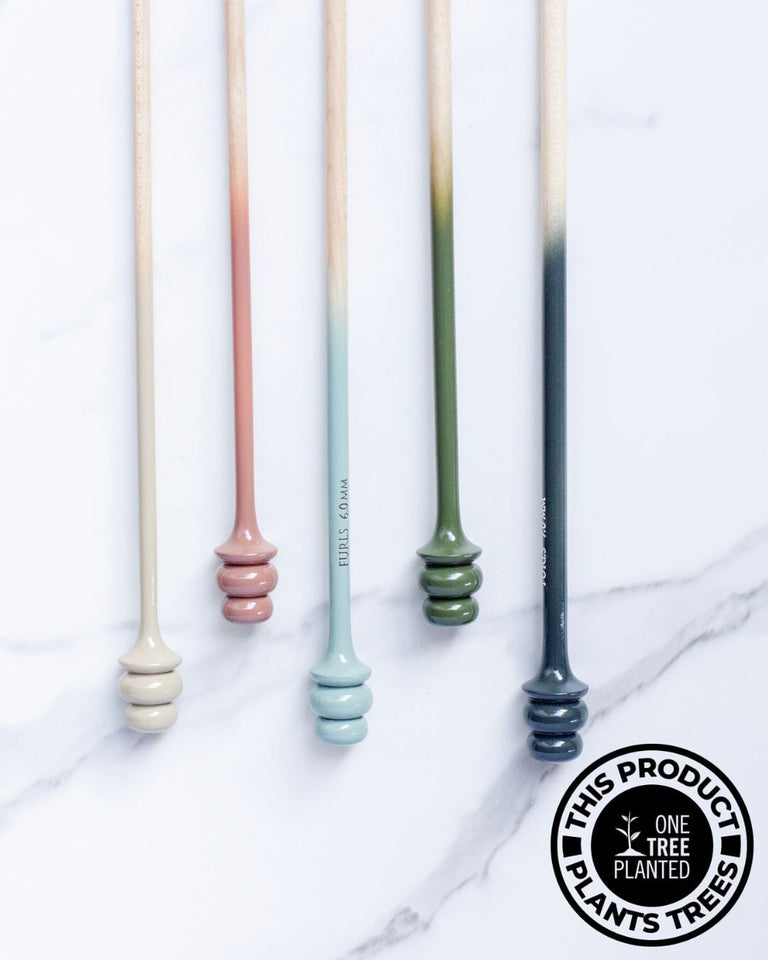 Limited Edition Tunisian Crochet Hook in Maple Ombre – FurlsCrochet