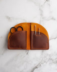 Thread & Maple Leather On the Go Travel Accessories FurlsCrochet Camel 