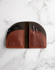 Thread & Maple Leather On the Go Travel Accessories FurlsCrochet Chocolate 
