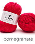 Wander Acrylic Yarn Yarn FurlsCrochet Pomegranate 