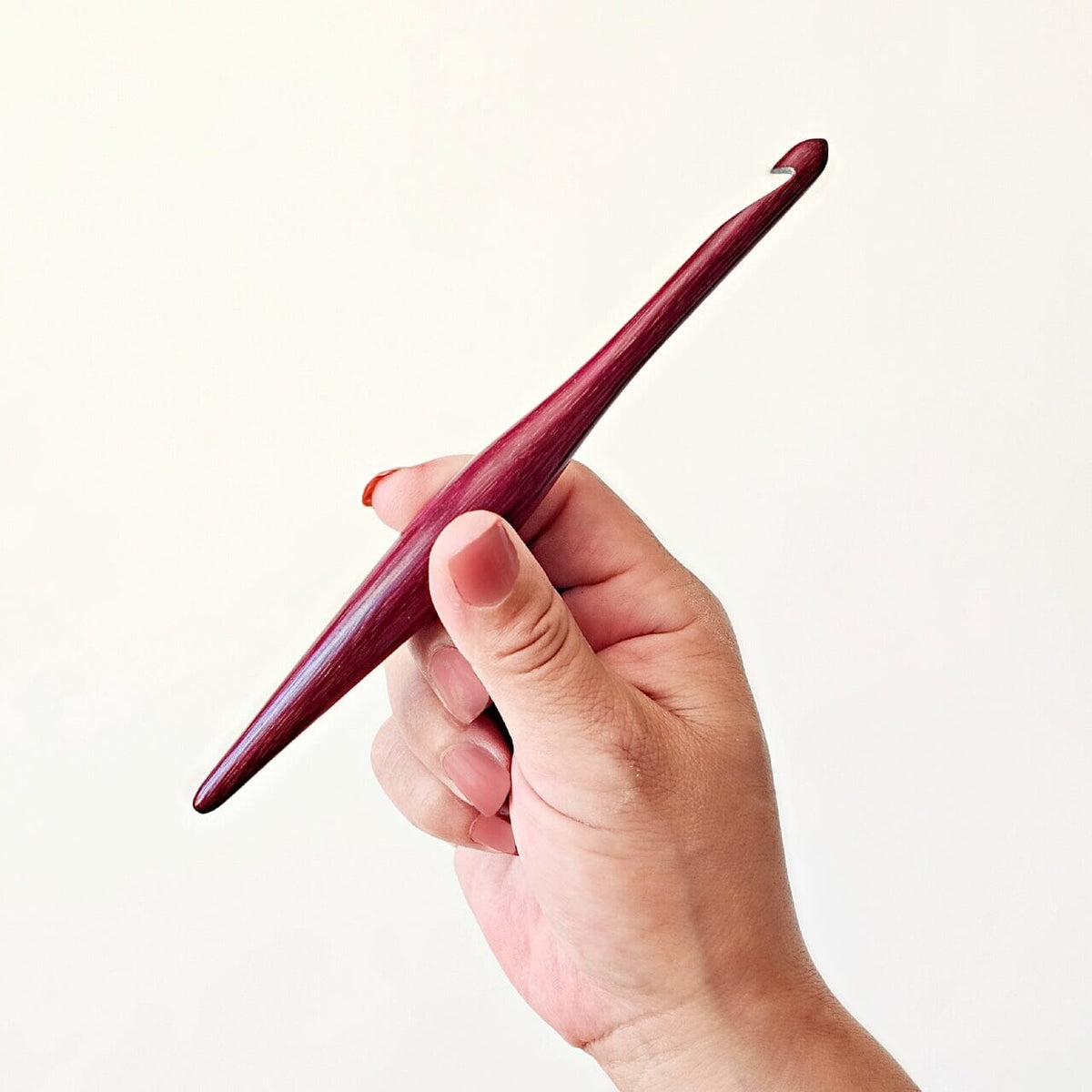Purpleheart Streamline Wood Crochet Hooks FurlsCrochet