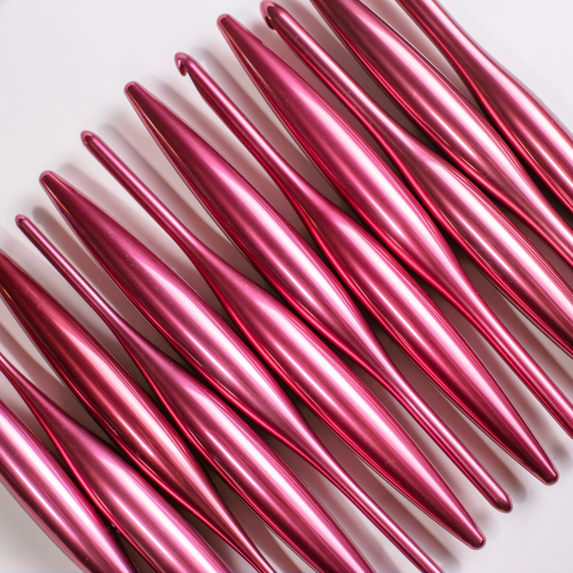 Polished Raspberry Streamline Metal Crochet Hook Streamline Metal FurlsCrochet 