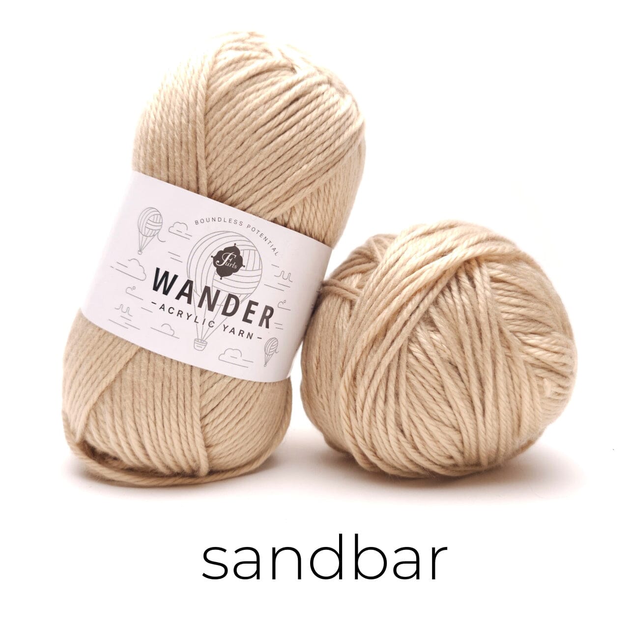 Wander Acrylic Yarn Yarn FurlsCrochet Sandbar 