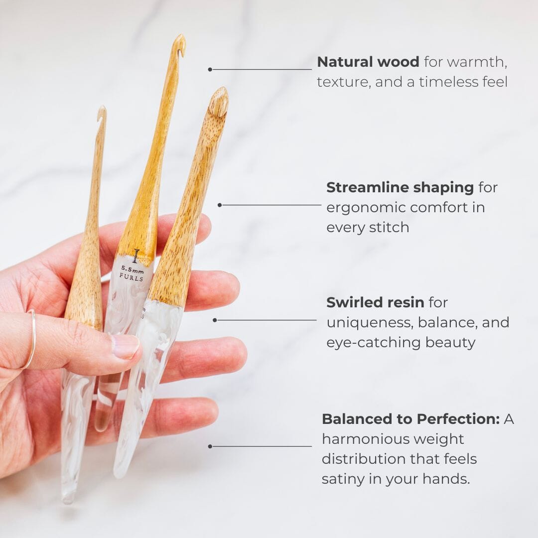 Streamline® Fusion Crochet Hook in Mango + White – FurlsCrochet