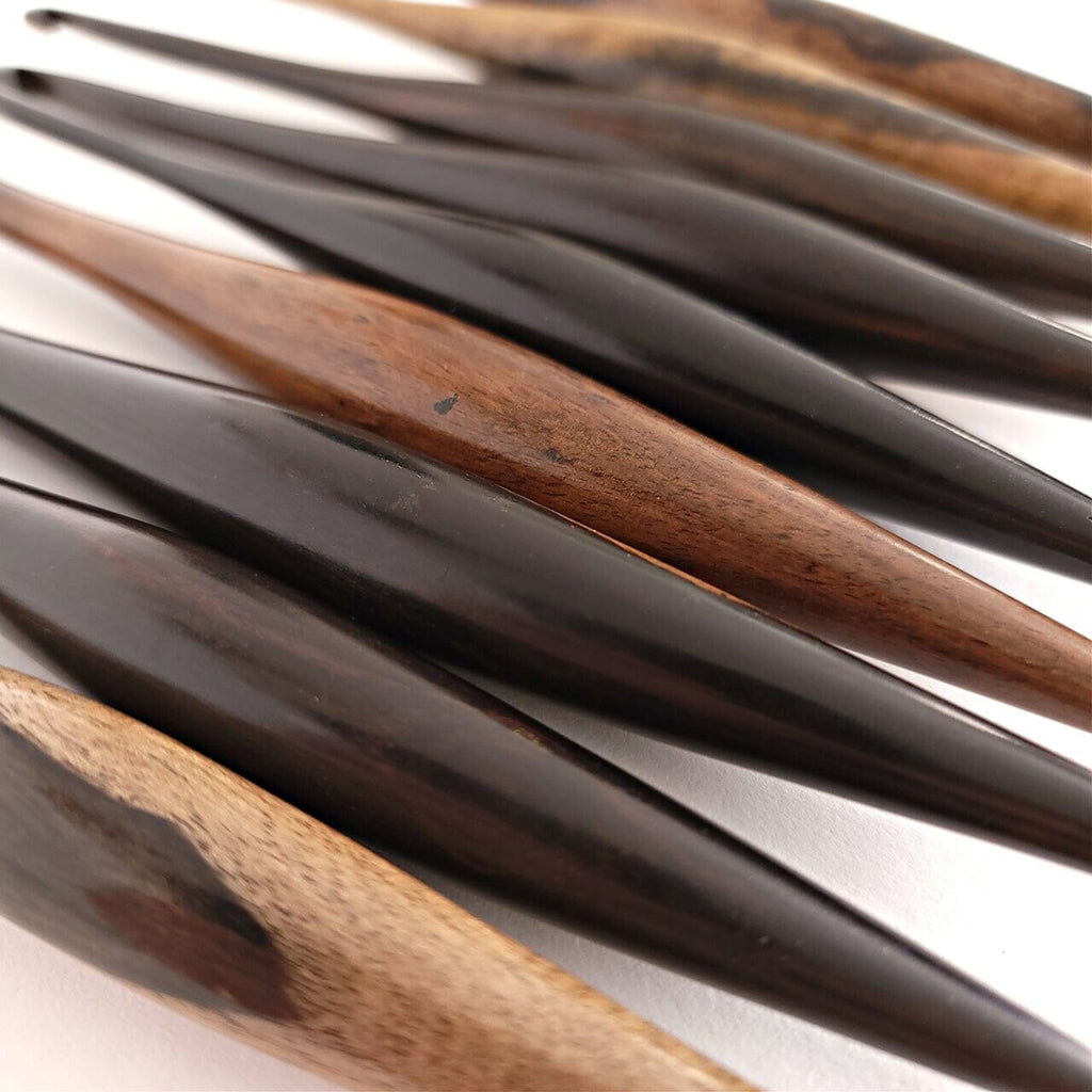 Ebony Streamline Wood Crochet Hooks – FurlsCrochet