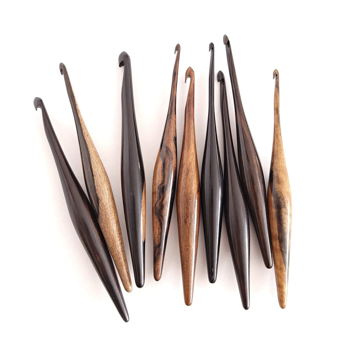 Ebony Streamline Wood Crochet Hooks – FurlsCrochet