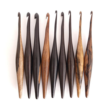 Ebony Streamline Wood Crochet Hooks – FurlsCrochet