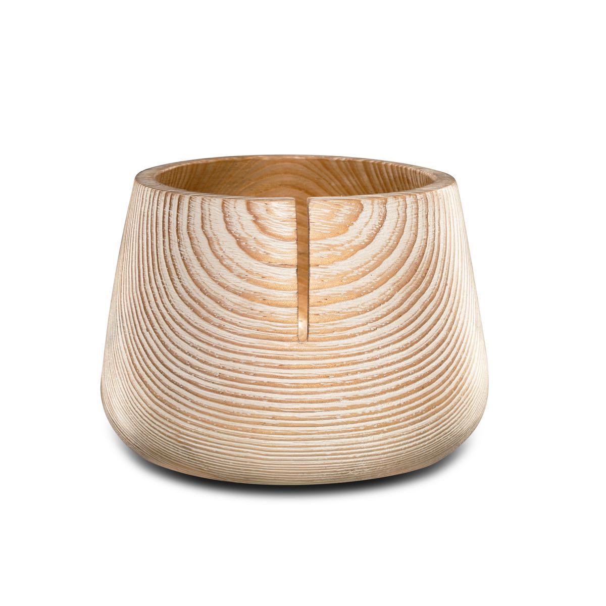 Handmade Minimalist Pine Wood Yarn Bowls Yarn Bowl Furls Pine 
