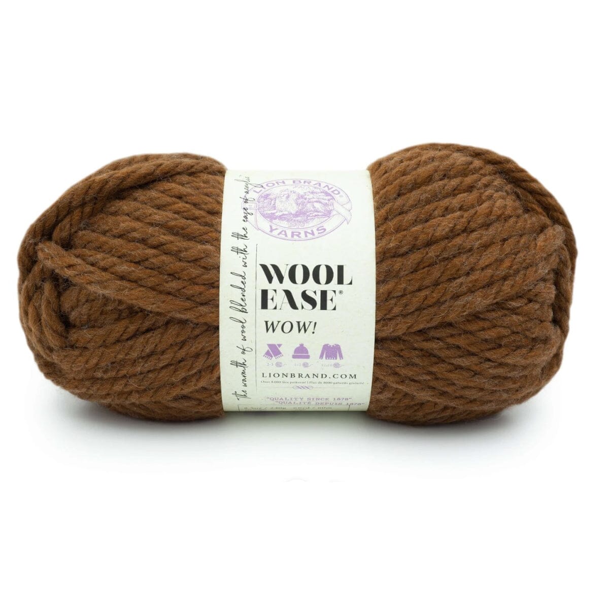 Lion Brand Yarn Wool Ease WOW Yarn FurlsCrochet Pumpkin Spice 