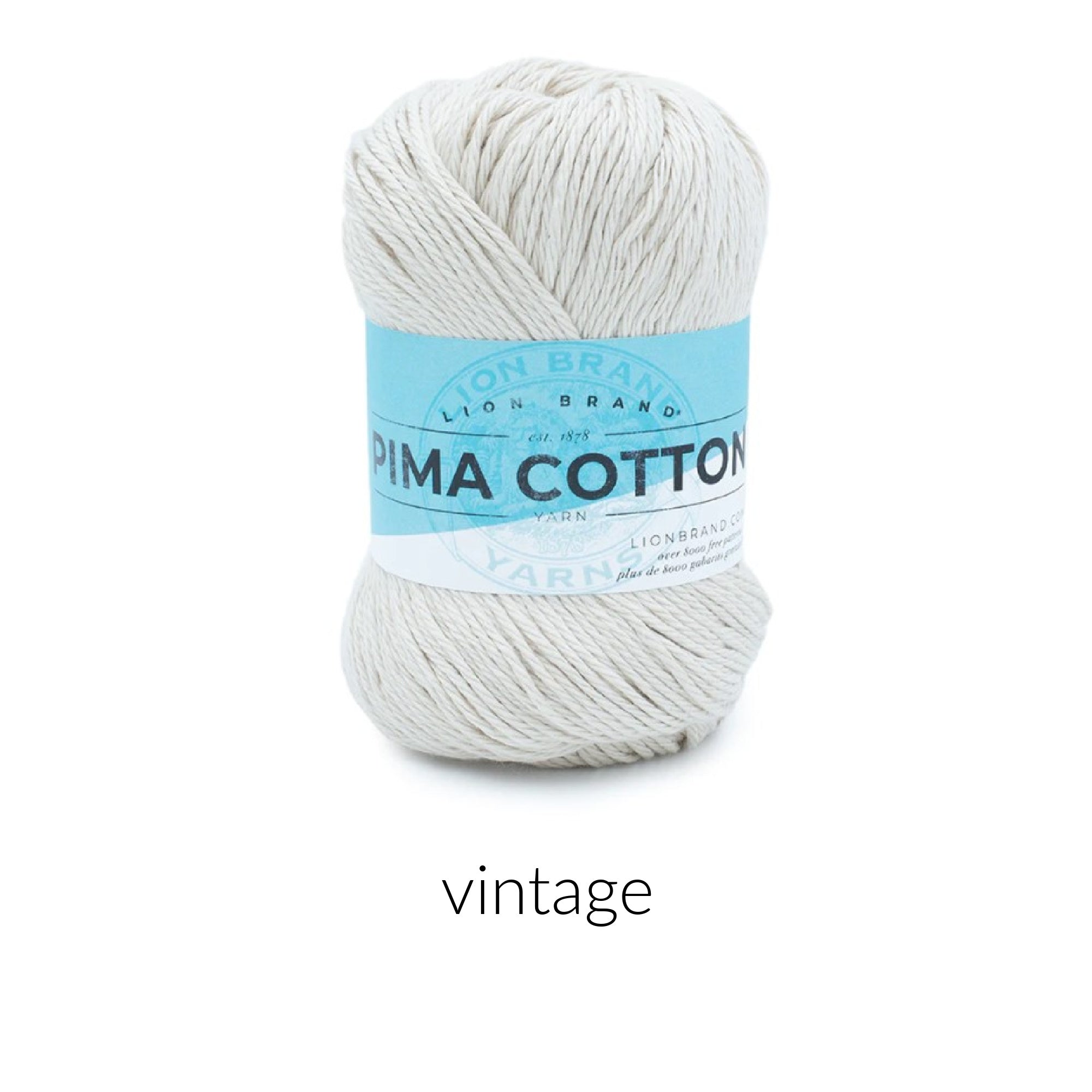 Lion Brand Yarn Pima Cotton Yarn FurlsCrochet Vintage 